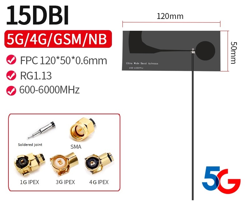 7-Shape 5G Internal FPC Antenna