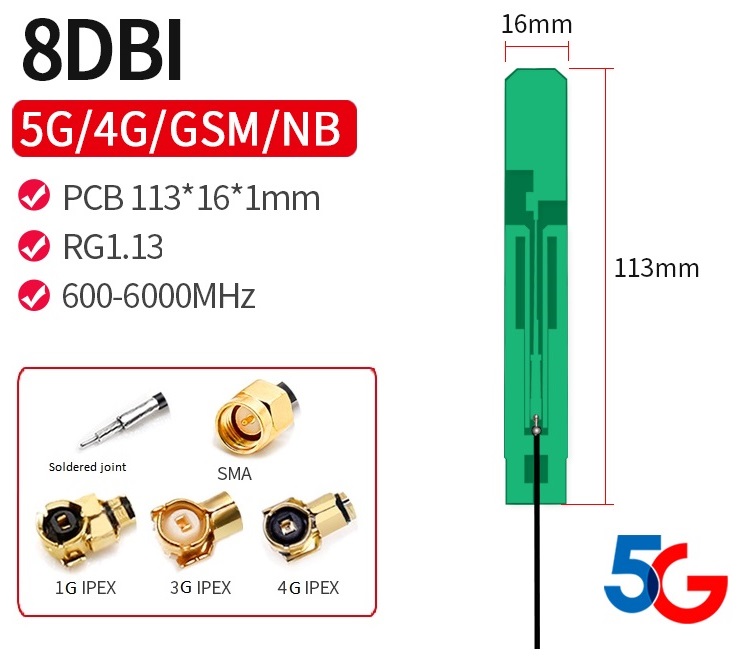 5G Quant Internal PCB Antenna