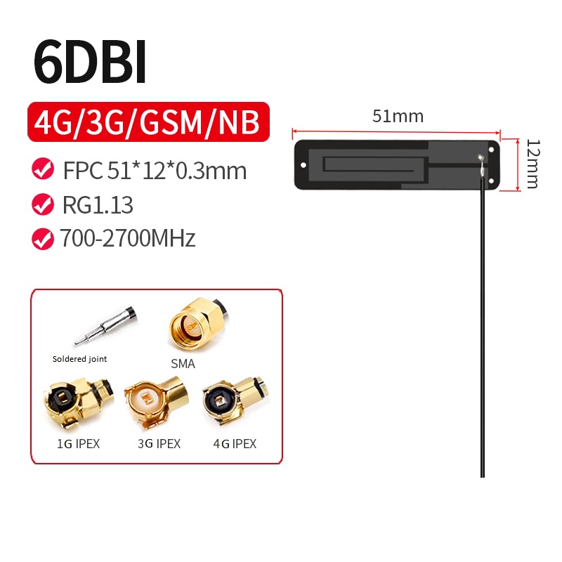 Round Corner 4G FPC Antenna