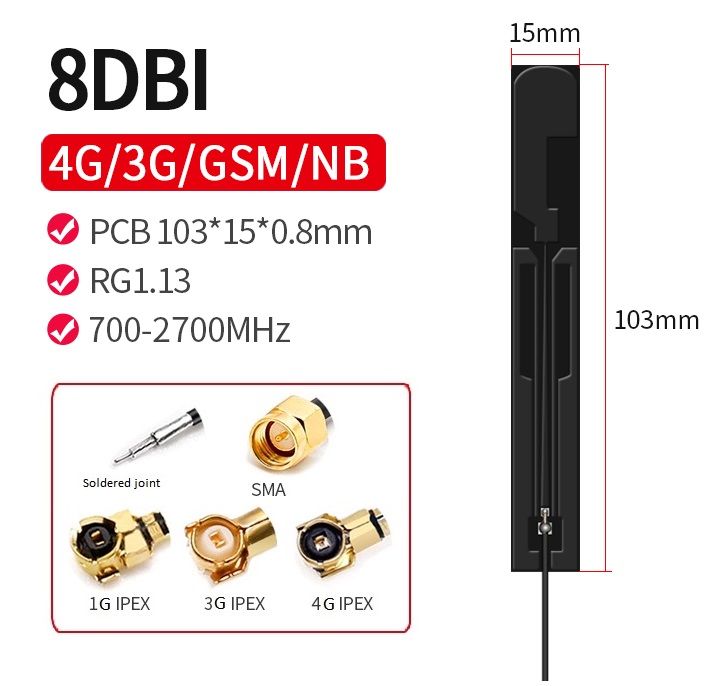 New 4G Black Quant PCB Antenna