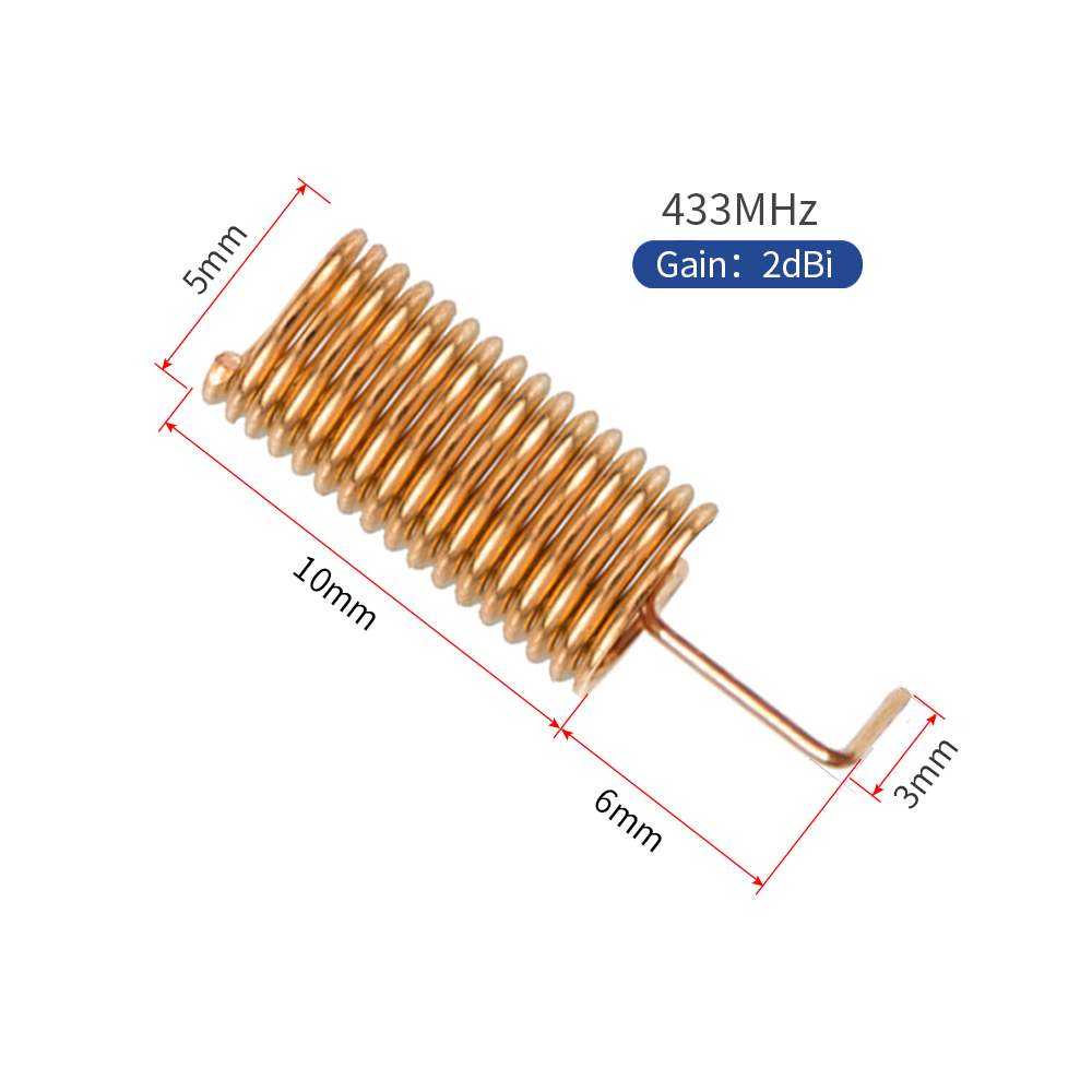 433mhz Short Right Angle Spring Antenna