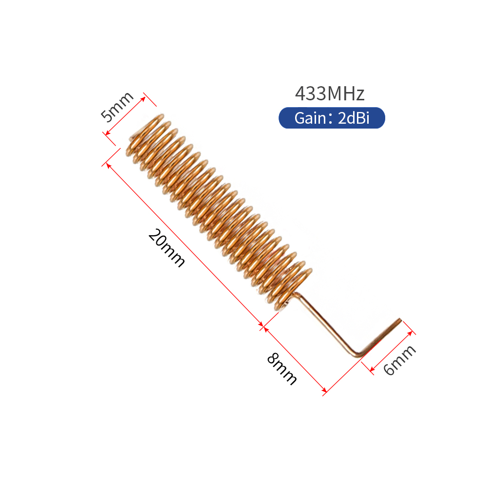 433mhz Right Sngle Spring Antenna