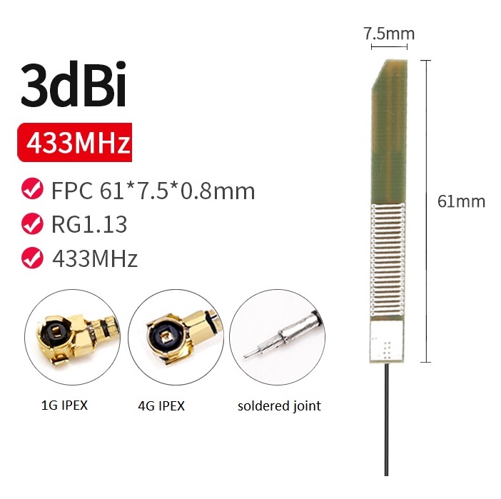 433Mhz Internal PCB Antenna