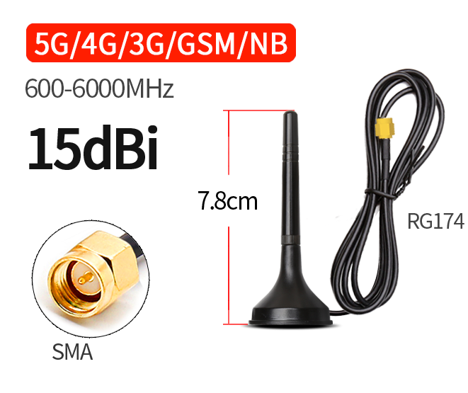 5G Mini copper bar Magnetic Antenna