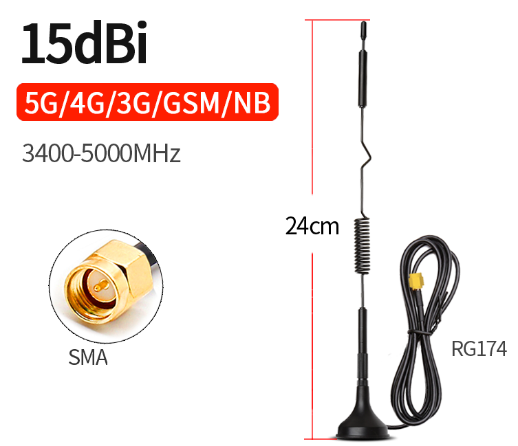 5G Spring+Oscillator Magnetic Antenna