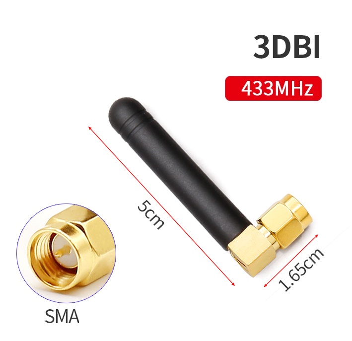 433mhz Right Angle 5CM Antenna