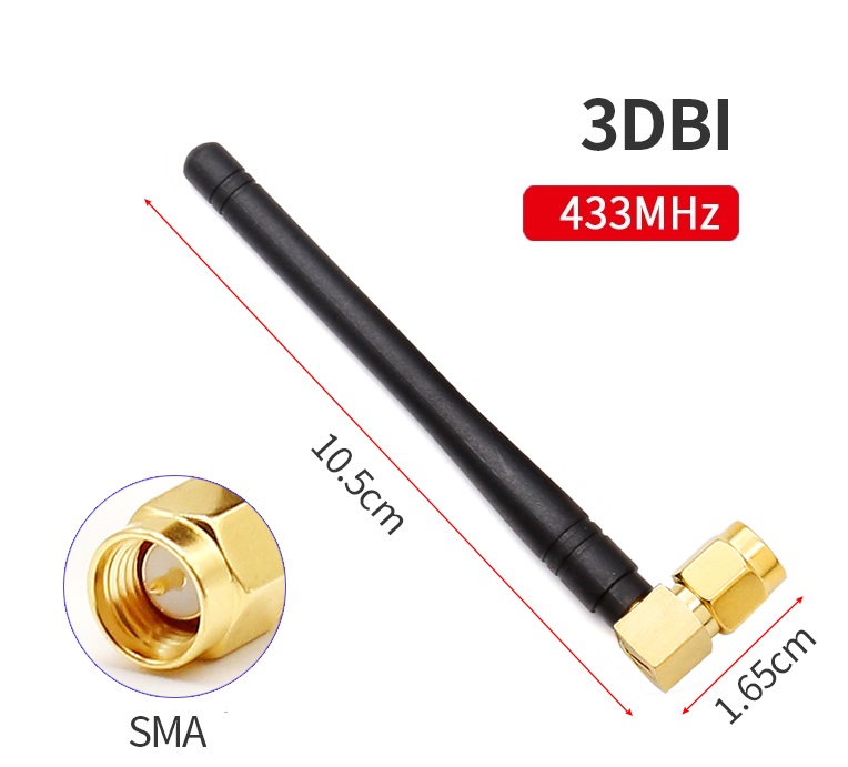 433mhz Right Angle10CM Antenna