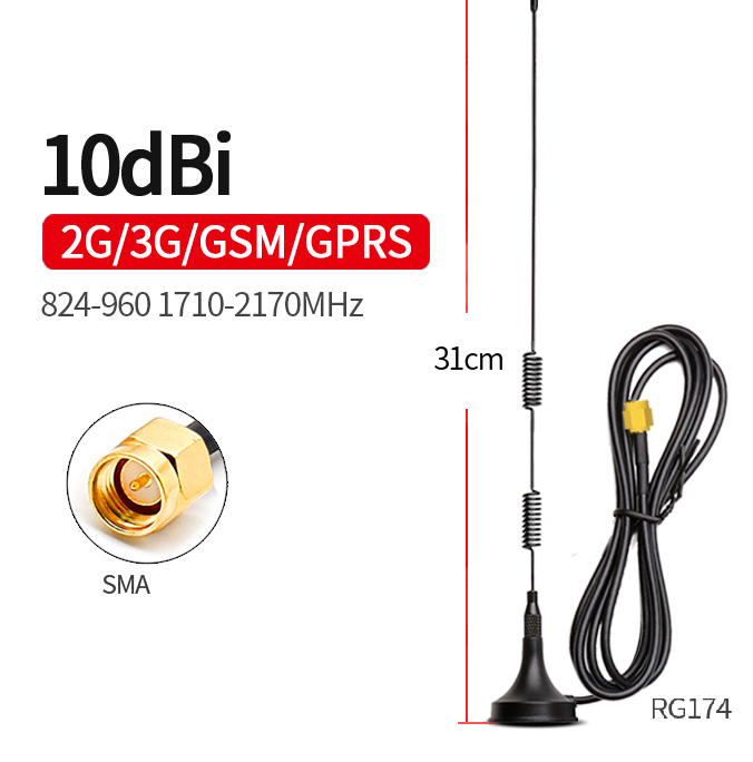 GSM 2 Spring Magnetic Antenna