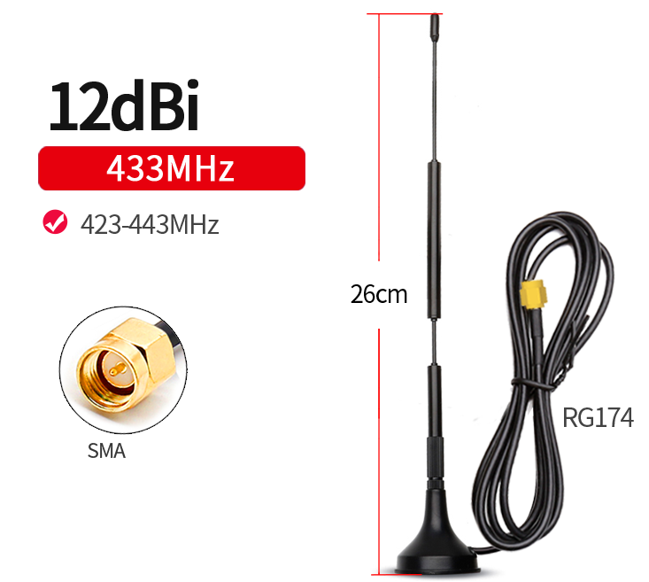 433mhz Lengthen Oscillator Magnetic Antenna