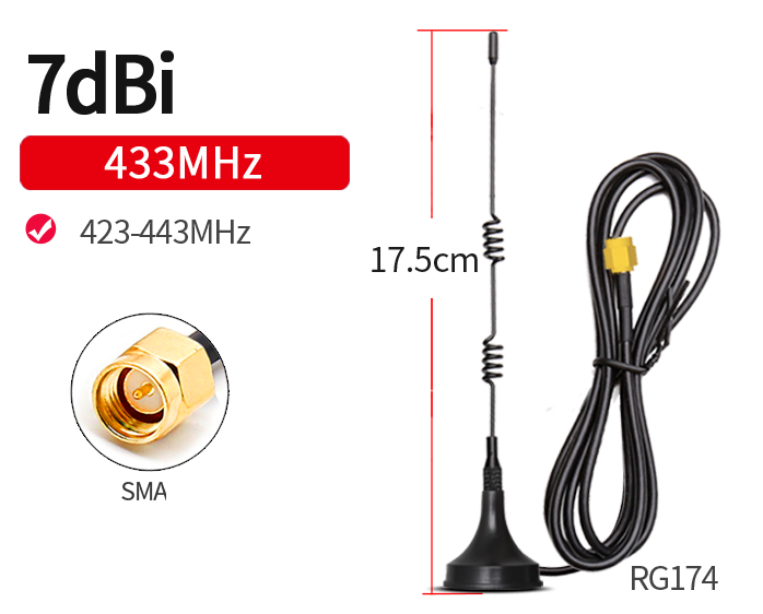 433mhz Springs Magnetic Antenna