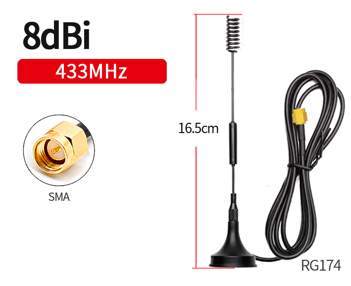 433mhz Spring+Oscillator Magnetic Antenna