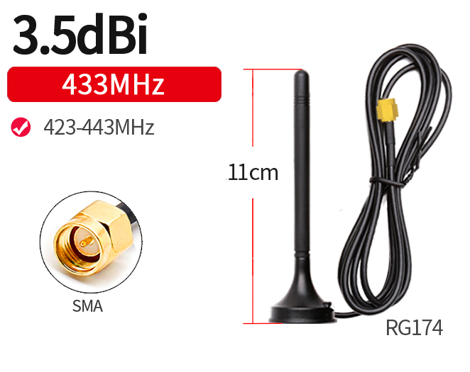 433mhz Rubber Magnetic Antenna