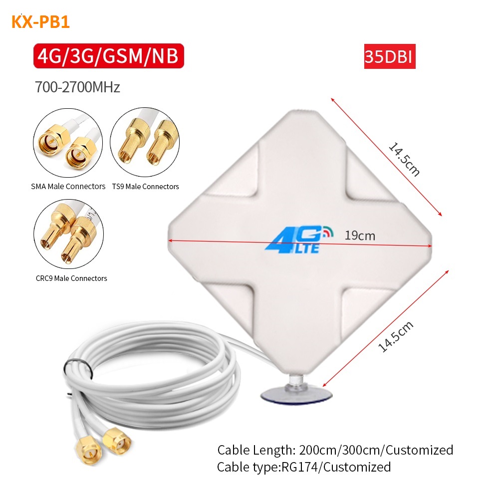 2 M Convex Square Huawei  Antenna SMA