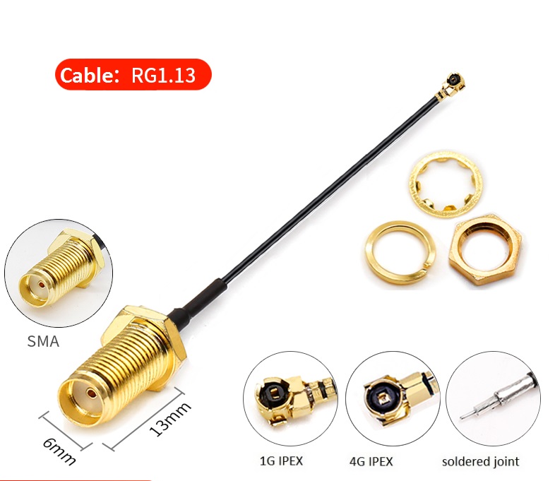 13 Thread 15CM Hole IPEX 1.13 Cable