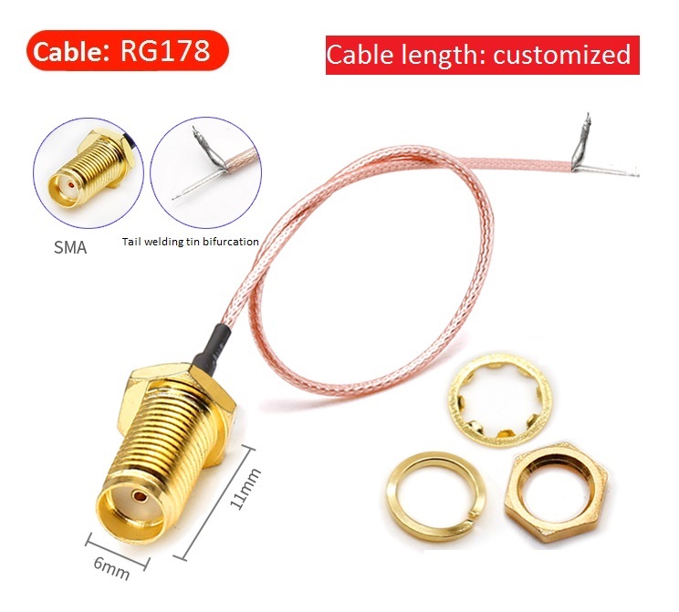 Kick pleat 10CM Hole 178 Cable