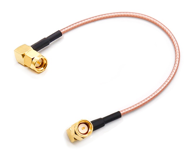 30CM 2 SMA Right angle Male   Pin 316 Cable