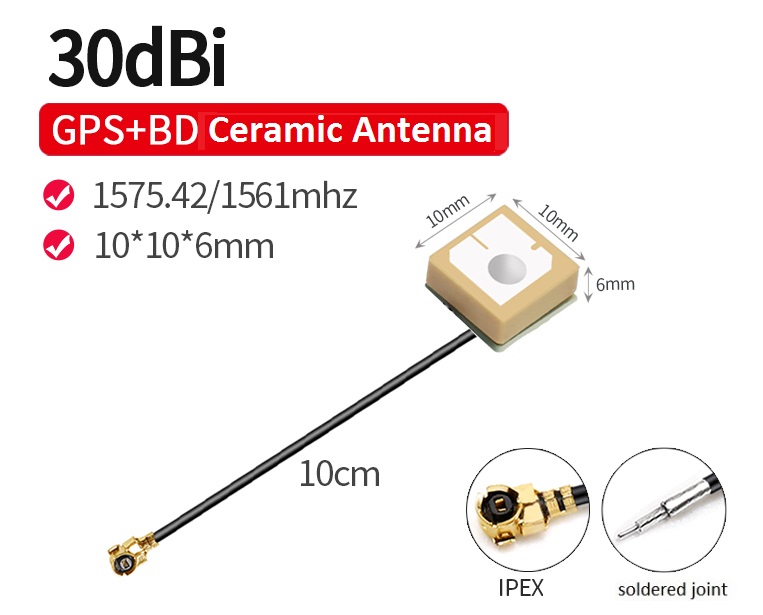 B:10*10*6 Mini BD+GPS Ceramic Antenna      