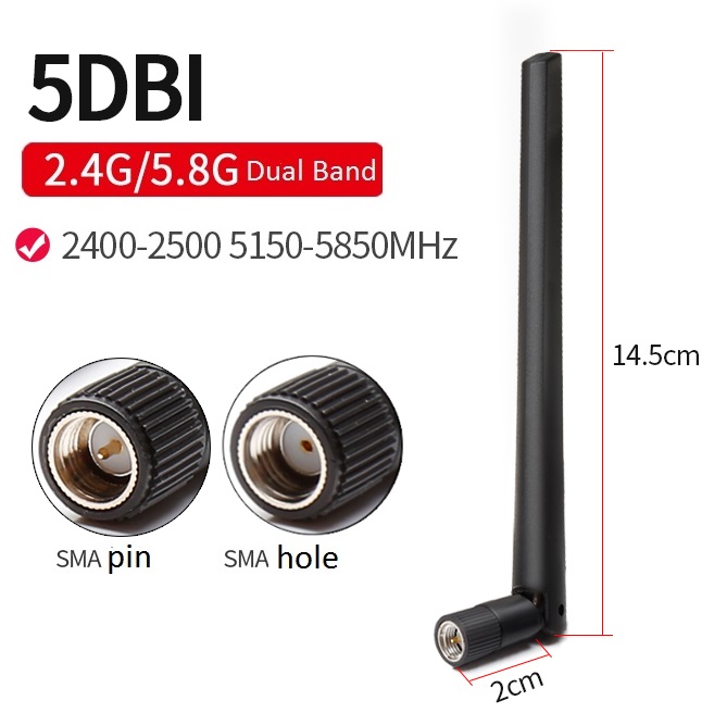 2.4G&5.8G Dual Band Knife Antenna