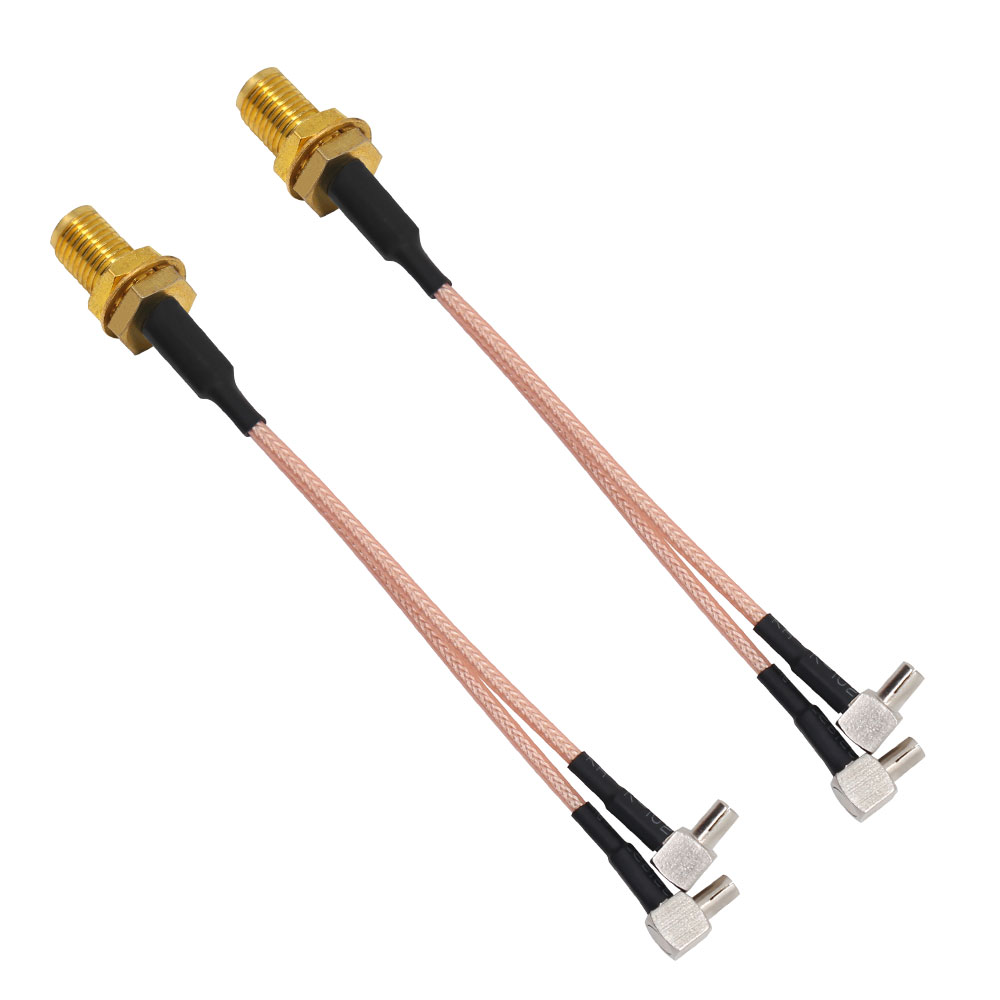 SMA Female Hole To 2  Right angleTS9 316 Cable